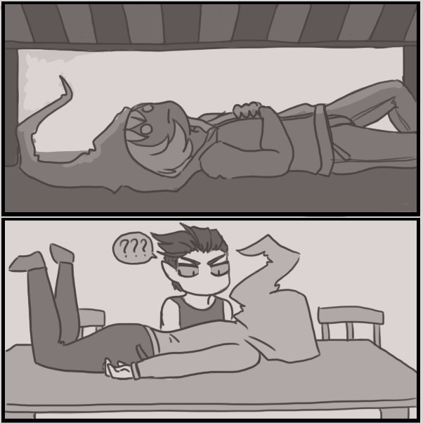 Drawing in Baby sitting an alien by Nephtys