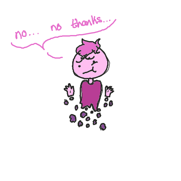 Other space man tries to respectfully deny the... amazing looking cake.. - Online Drawing Game Comic Strip Panel by Salty Lemon