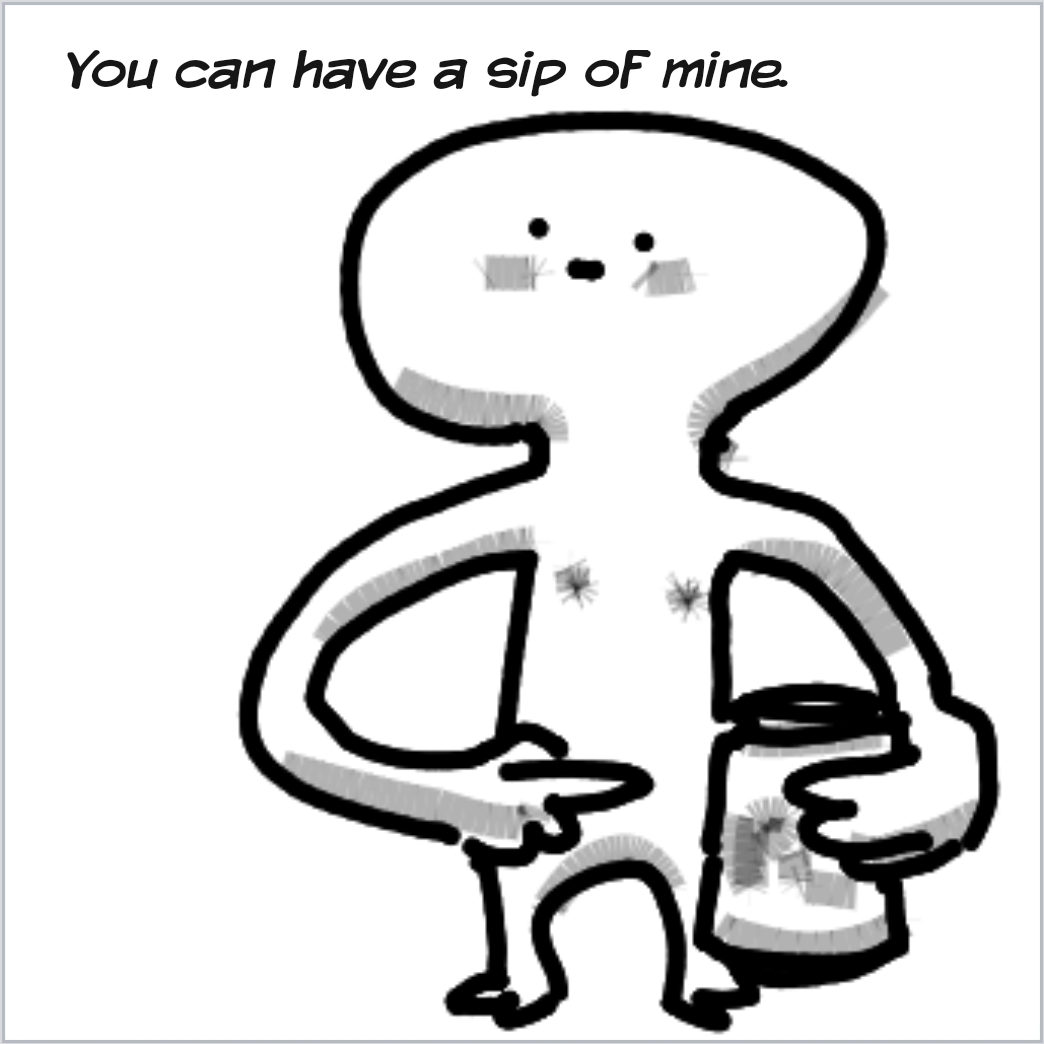 Drawing in Pepsi Challenge by Potato Man