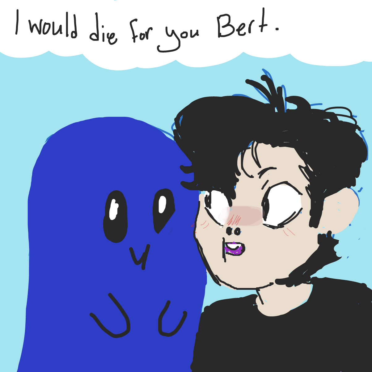 Drawing in Meet Bert by dumbrump