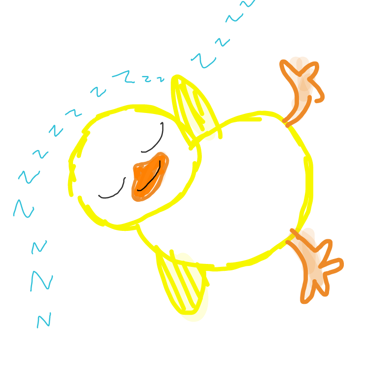 Drawing in duck dreams by niania