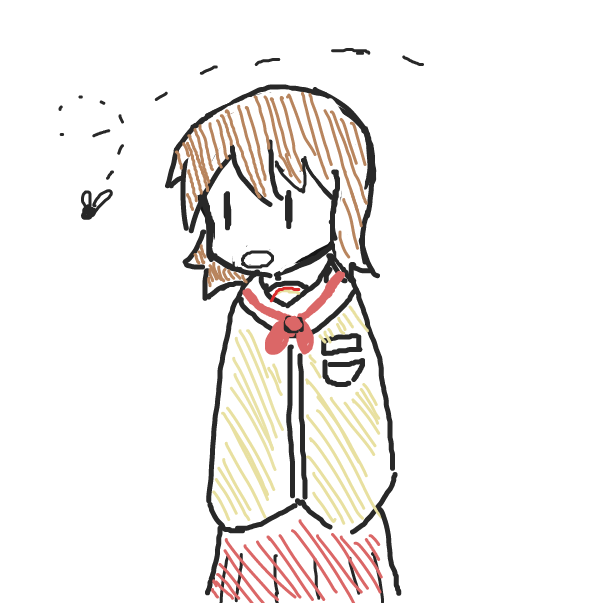 Drawing in Nichijou by Patsuko