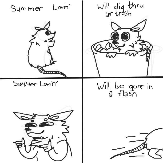 Drawing in Possums are best by wrecktangle