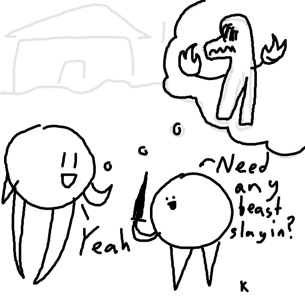 Drawing in Lil quest by ItzAki