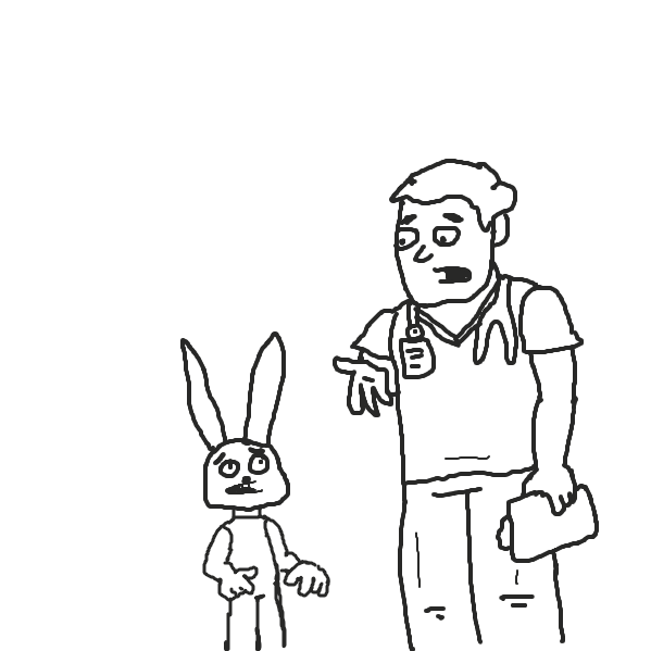 Drawing in Judy’s Bad Day by Captain Fetus