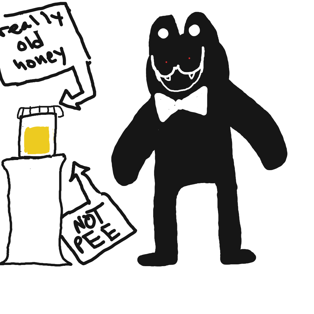 My parents made fun of the honey jar and called it pee. So just to be clear - its honey! - Online Drawing Game Comic Strip Panel by Rednightlights