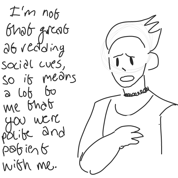 woo neurodivergent positivity - Online Drawing Game Comic Strip Panel by DistantEggSong
