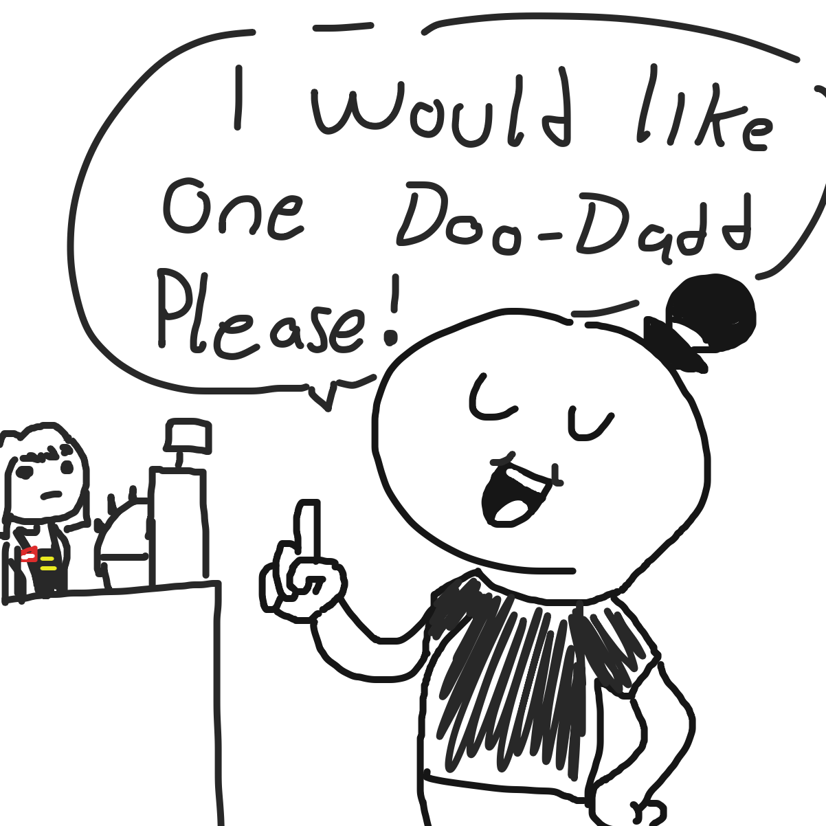 Drawing in Goin to the store by CherryFlavored