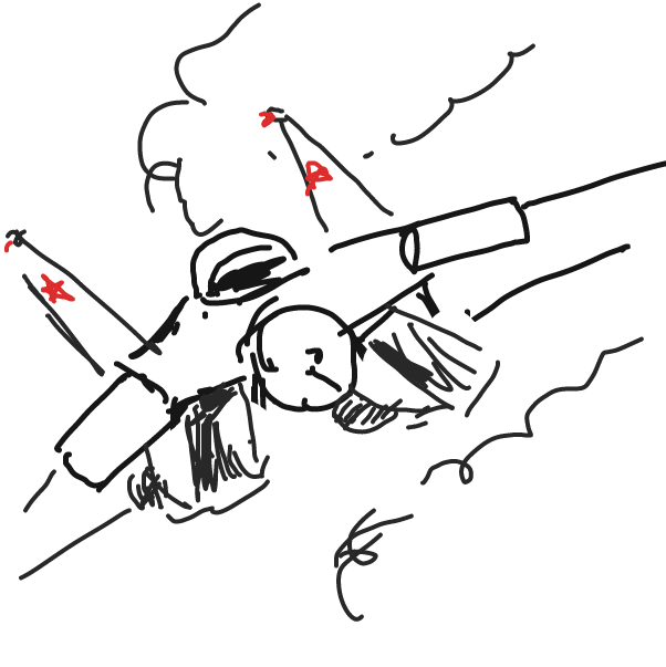 su 27 is interrogating over its allies airspace - Online Drawing Game Comic Strip Panel by midnightchaser