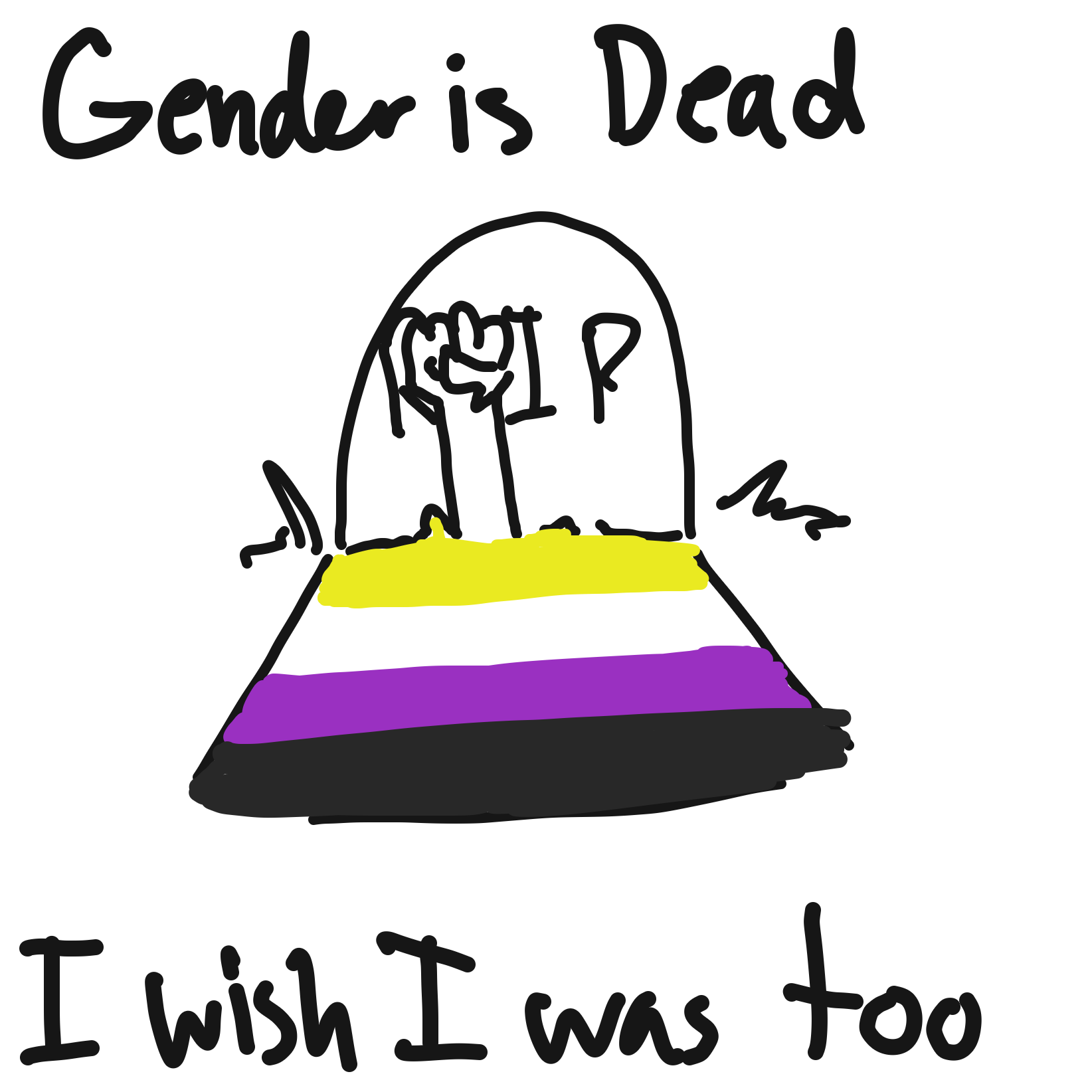 Drawing in Trans right baby by end_me