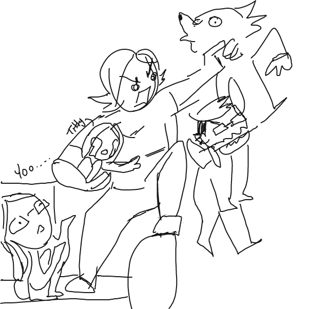  - Online Drawing Game Comic Strip Panel by MurderGirlfriend