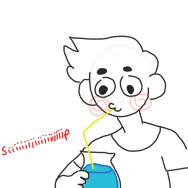 Liked webcomic draw your persona taking a b i g  s i p 