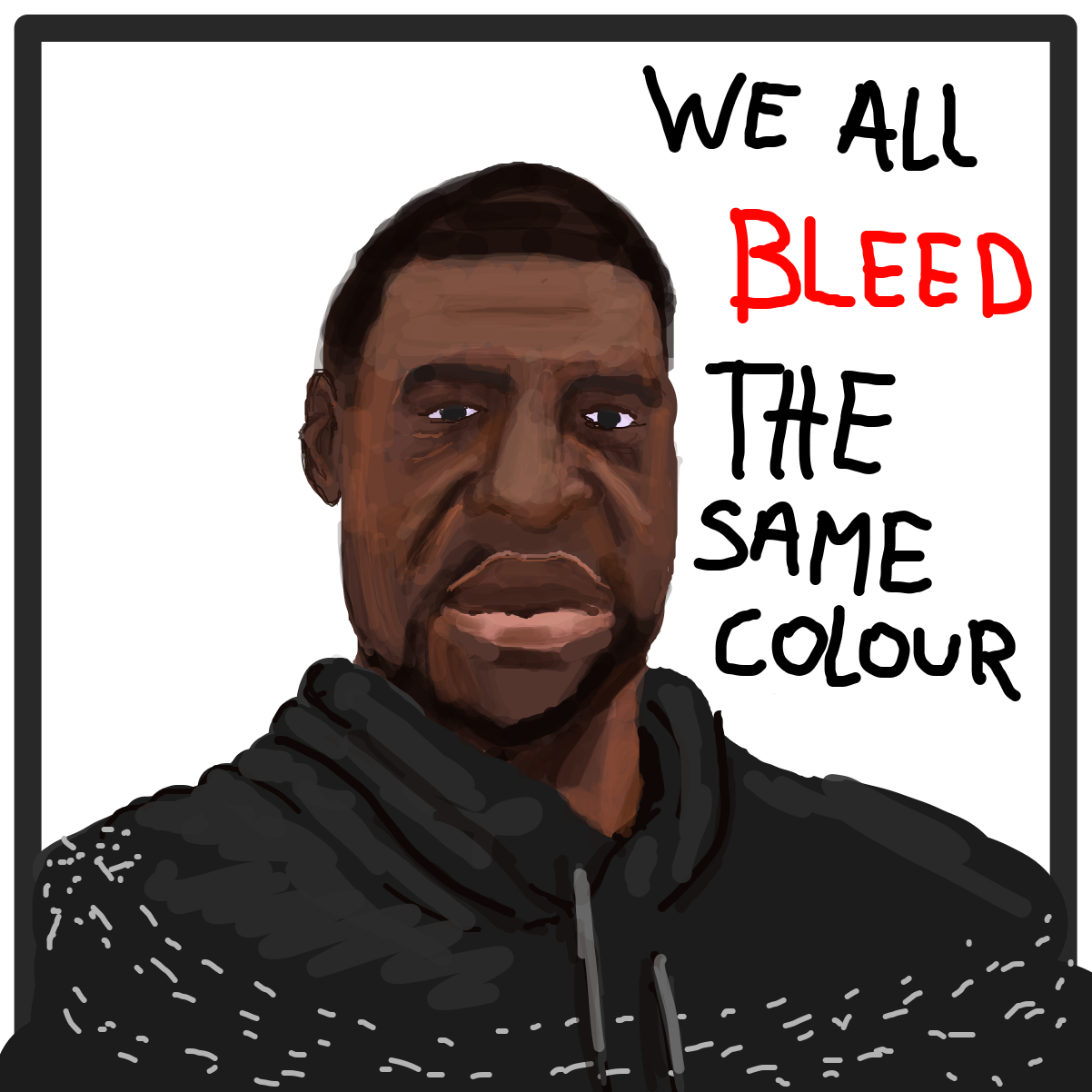 White privilege does exist.  - Online Drawing Game Comic Strip Panel by l’intrus