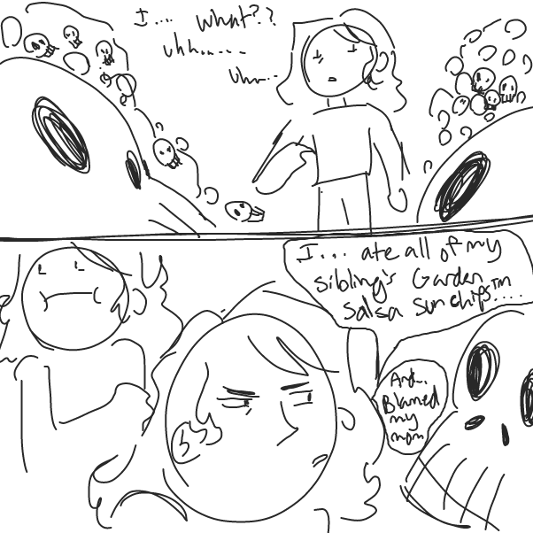 Drawing in Skeleton Therapy by QuillNoBeef