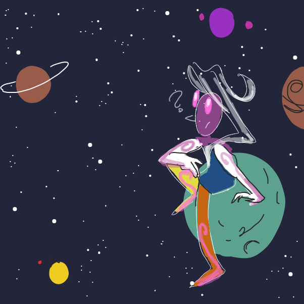 Drawing in a little bit lost? by QuillNoBeef