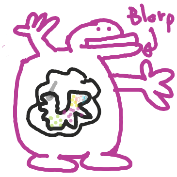 What will the blorp do next
 - Online Drawing Game Comic Strip Panel by s_o_m_e_w_e_i_r_d_o