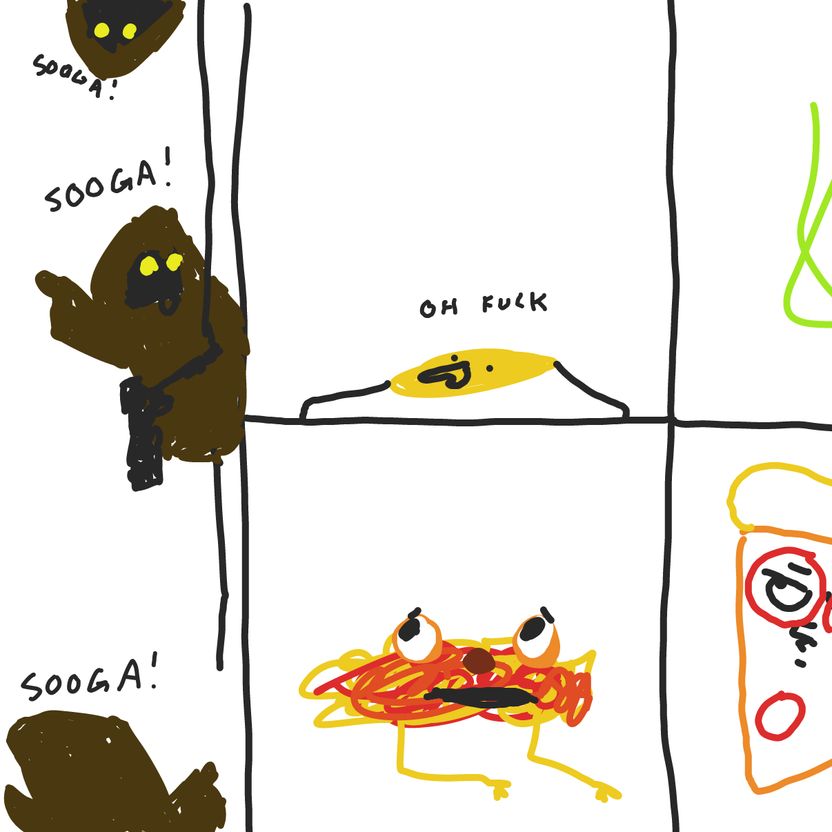 Drawing in Food by Potato Man