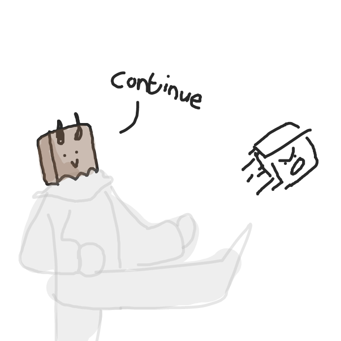 totally didn't kick him - Online Drawing Game Comic Strip Panel by wrecktangle