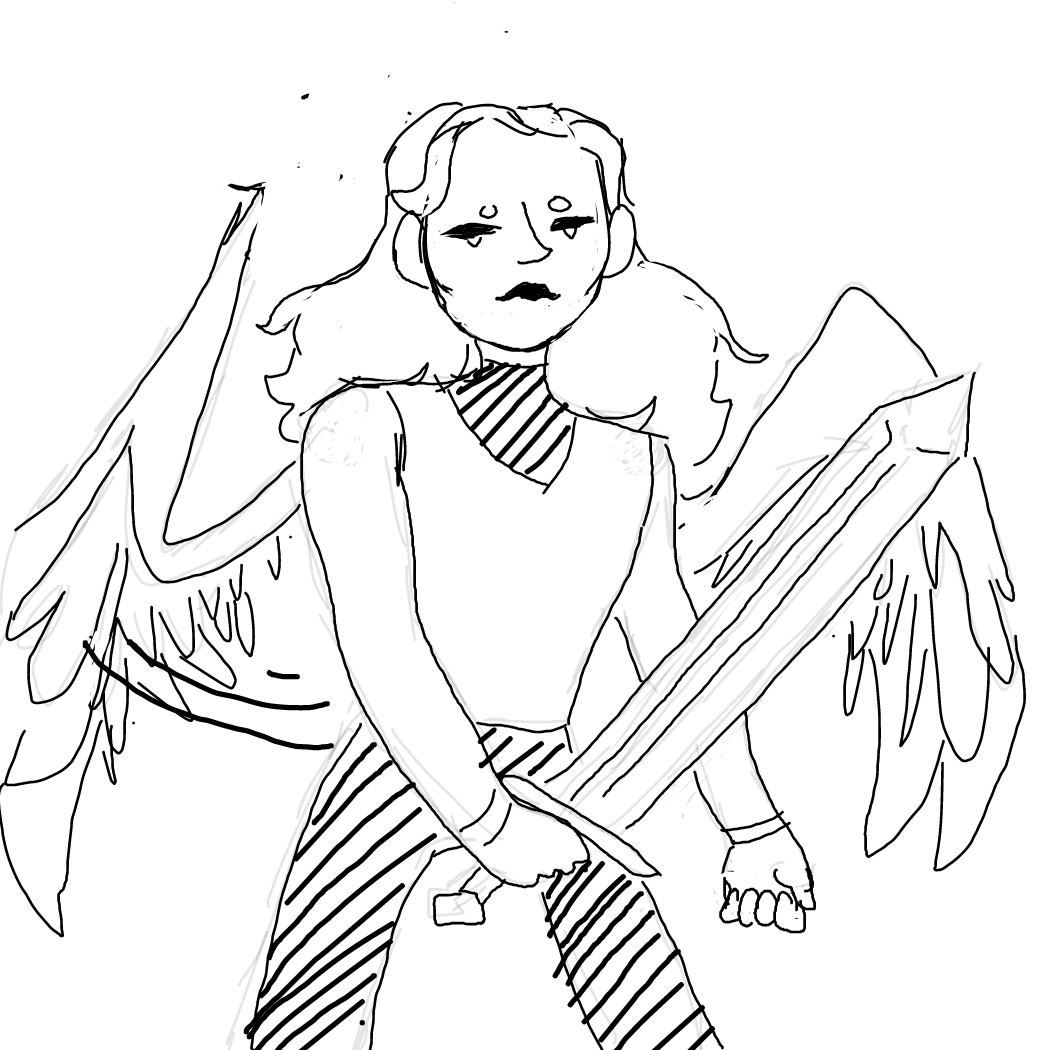 I wanted them to swing idk if i shows - Online Drawing Game Comic Strip Panel by Rednightlights