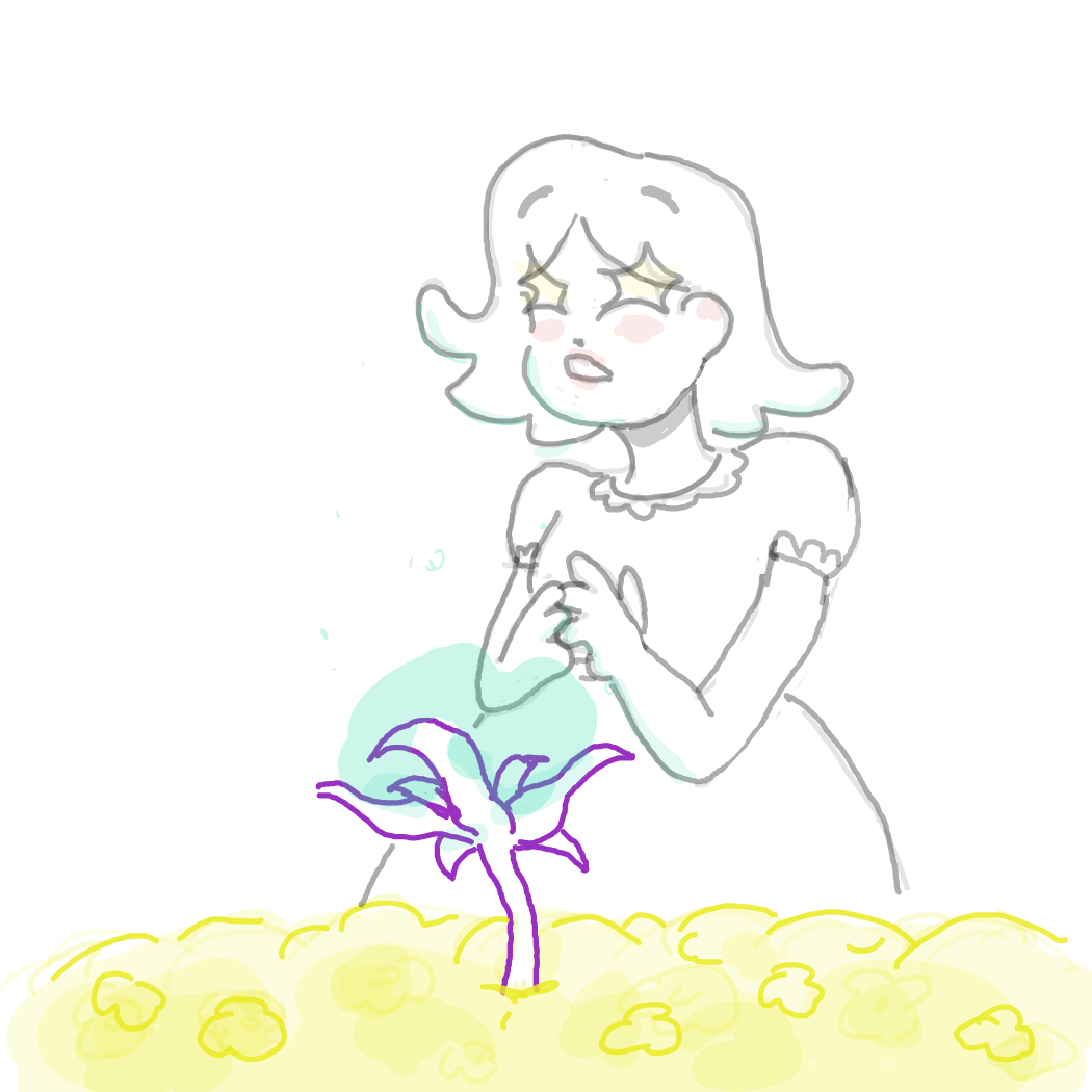 Drawing in Meadow by Rednightlights