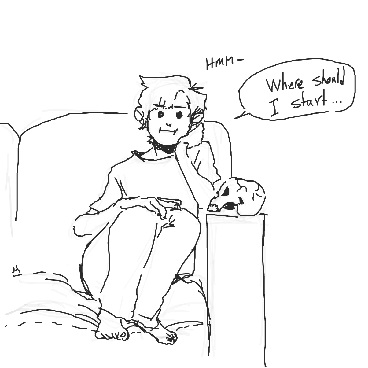 Drawing in Skeleton Therapy by dumbrump