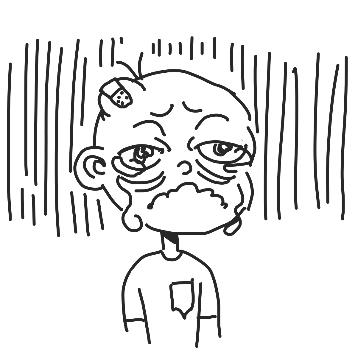 Drawing in is that a reference to by charlie 