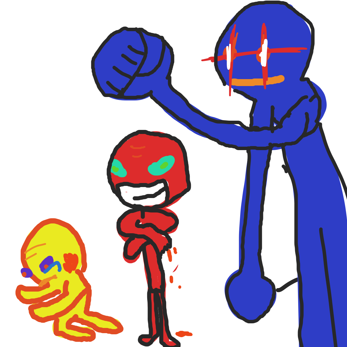 Drawing in neck urself by EvanIsHere