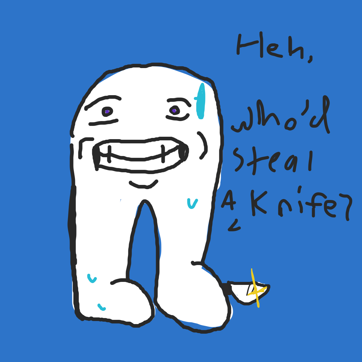 Drawing in Where is my kitchen knife...? by EvanIsHere