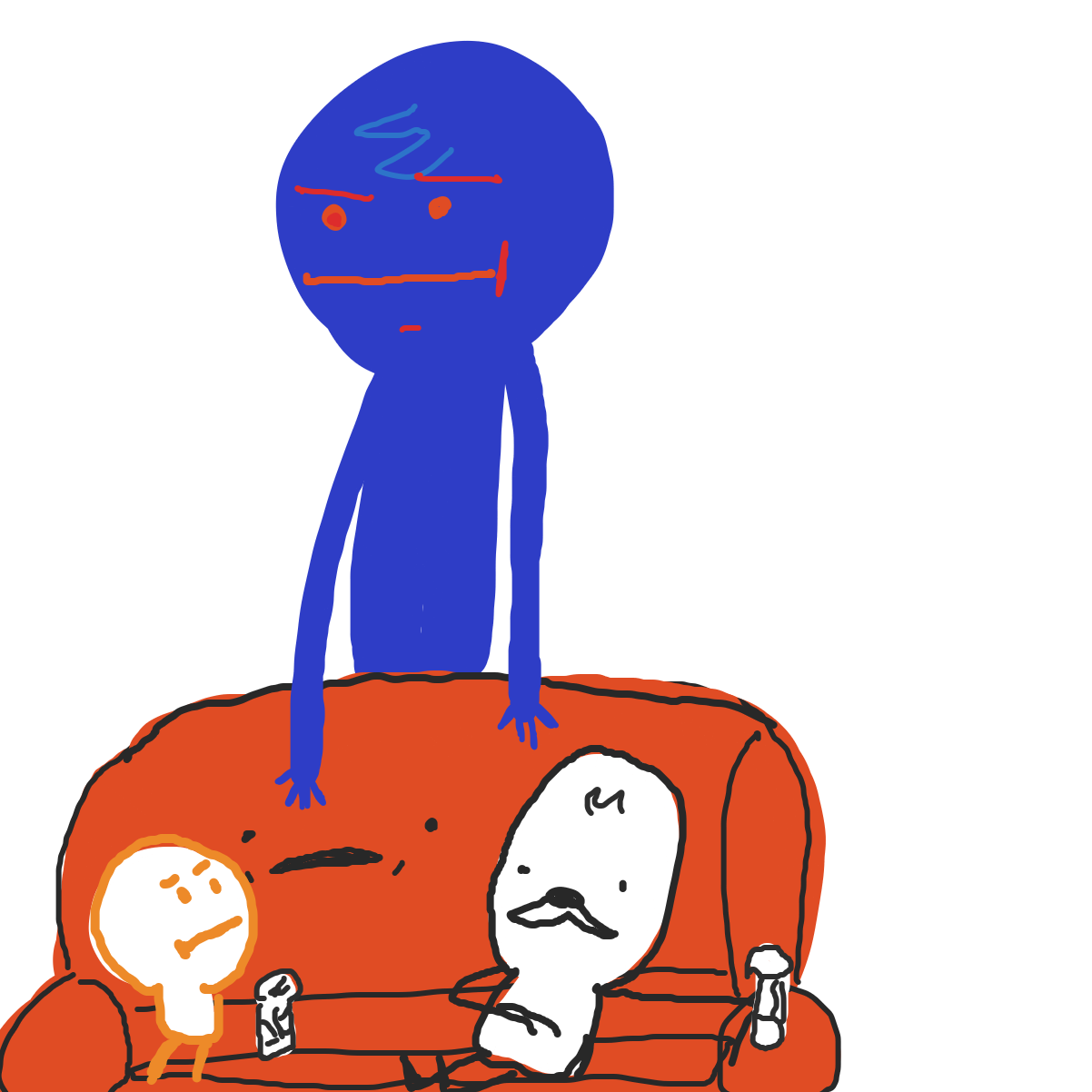 Drawing in Ivan le divan by EvanIsHere