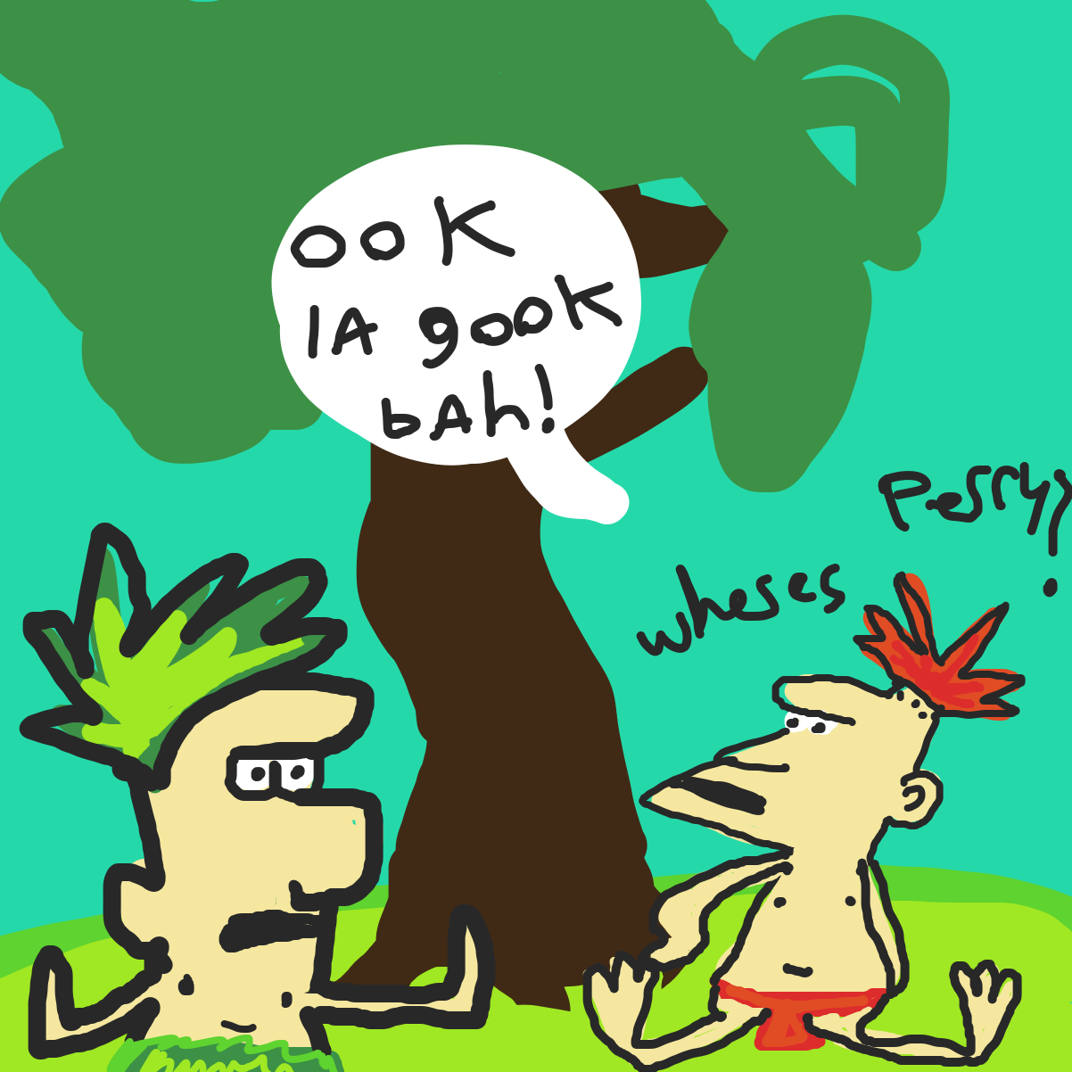 Drawing in Perry the Spinosaurus by EvanIsHere