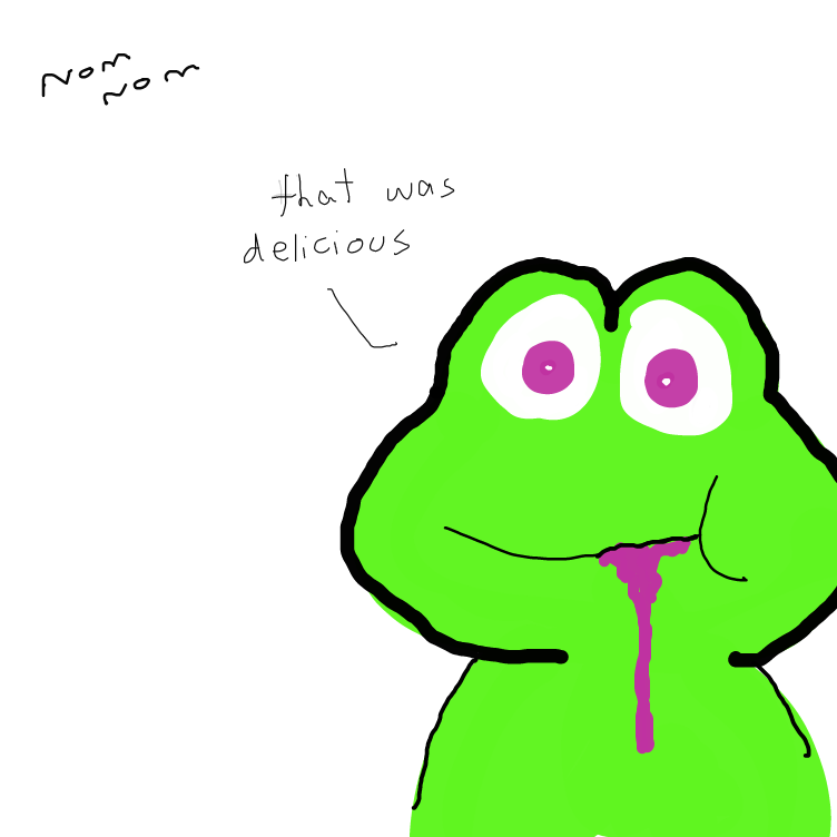 Drawing in Felipe Frog by niania