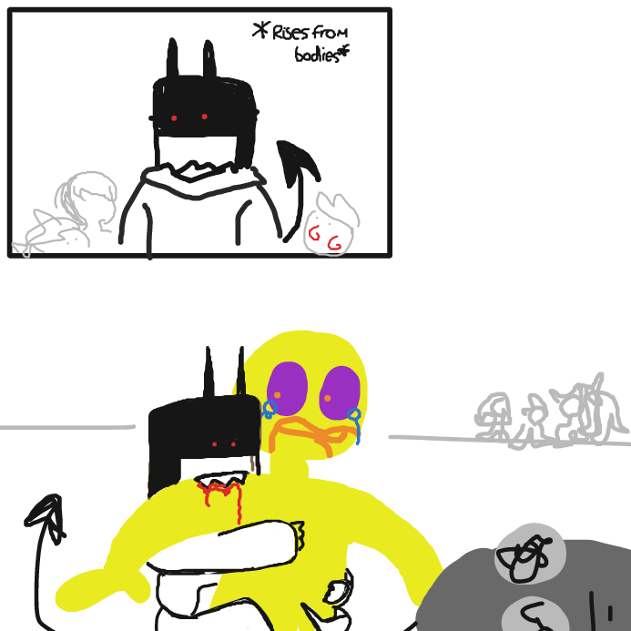  - Online Drawing Game Comic Strip Panel by wrecktangle