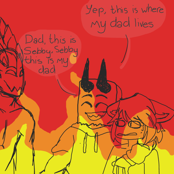 Val, (adopted) son of satan - Online Drawing Game Comic Strip Panel by wrecktangle
