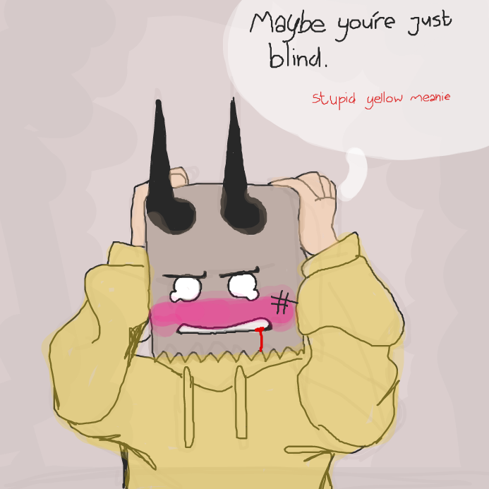 I'm not angry, Val is (just for clarification ;0) - Online Drawing Game Comic Strip Panel by wrecktangle