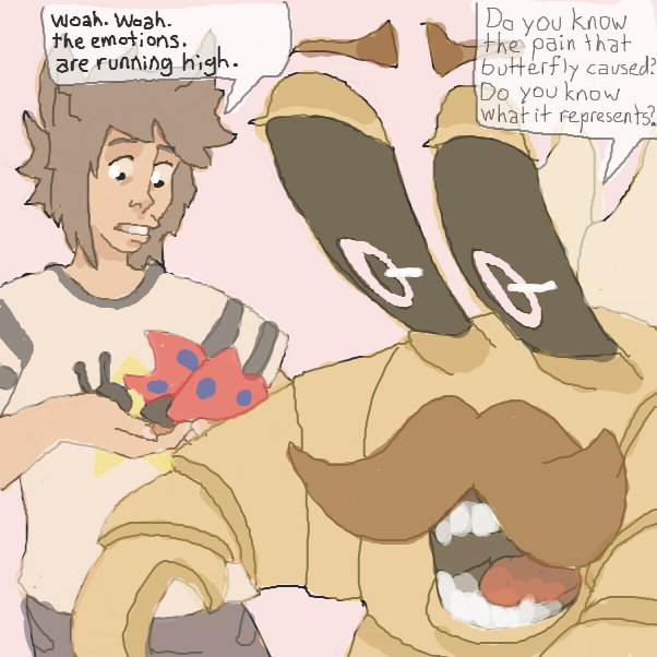 Sebastian Butterfly
 - Online Drawing Game Comic Strip Panel by Chepley