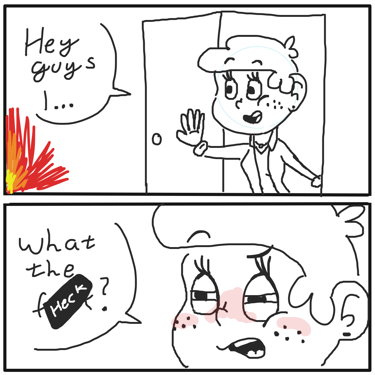  - Online Drawing Game Comic Strip Panel by CherryFlavored