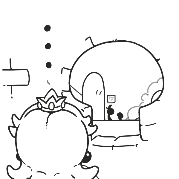 ♥ only chara i play in mario games ♥ - Online Drawing Game Comic Strip Panel by Cake Emoji