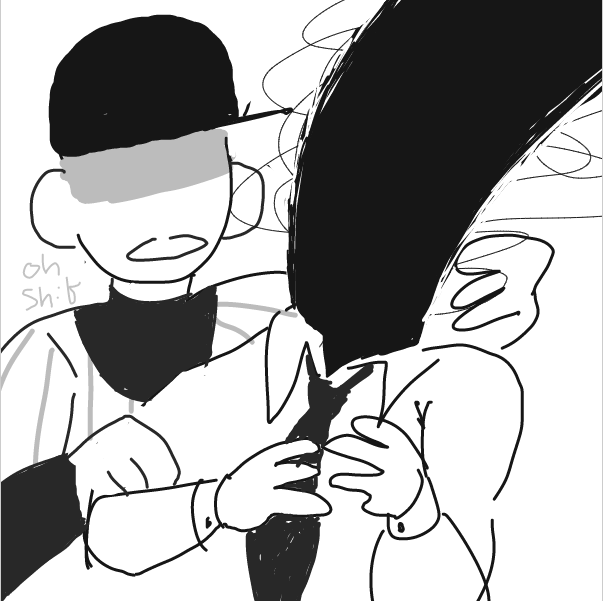 this would happen and you know it - Online Drawing Game Comic Strip Panel by DistantEggSong