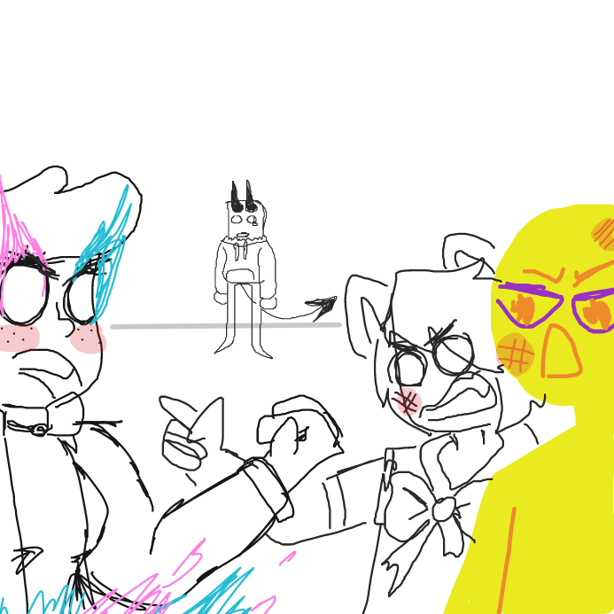  - Online Drawing Game Comic Strip Panel by wrecktangle