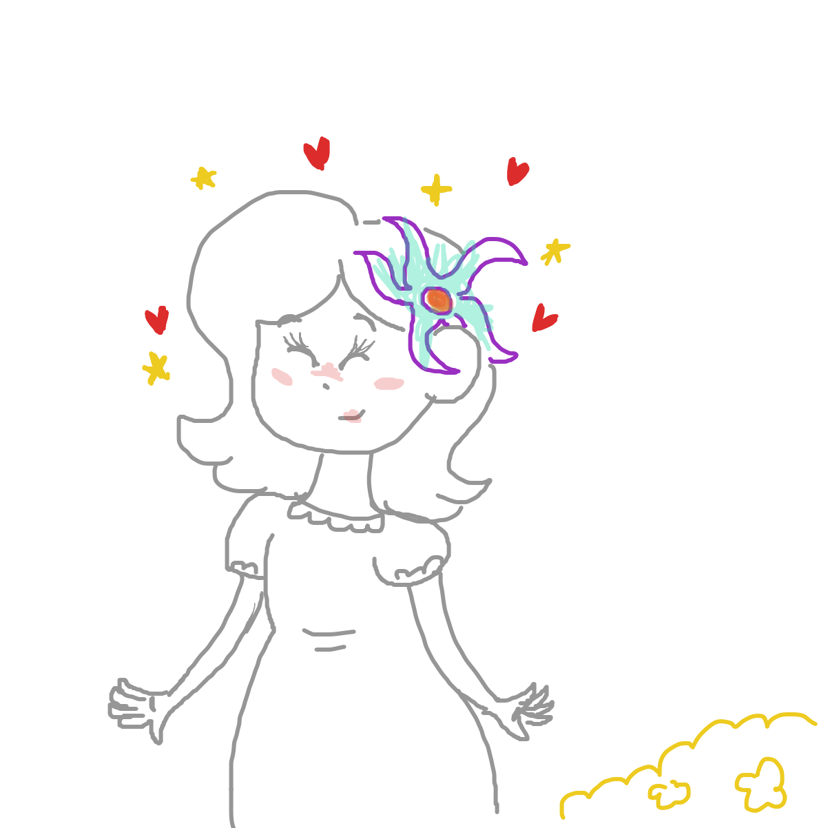 Drawing in Meadow by CherryFlavored