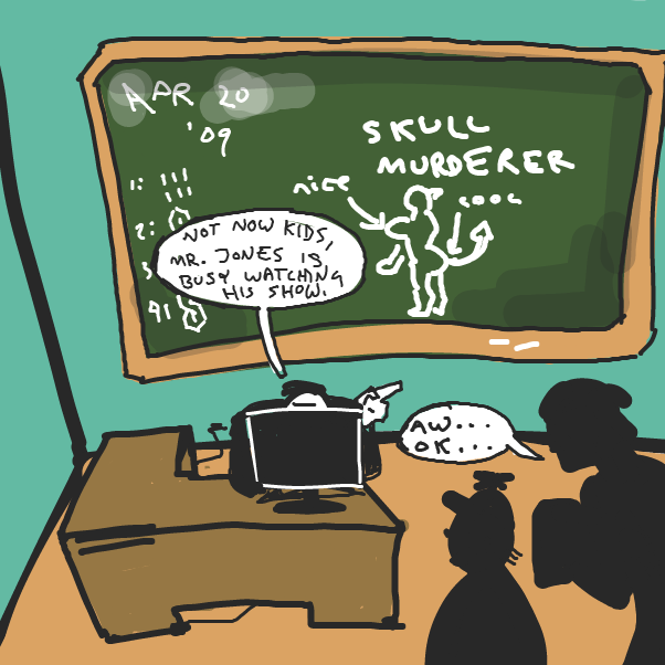 Drawing in Cooking with Dreadlord Skullmurderer by grub