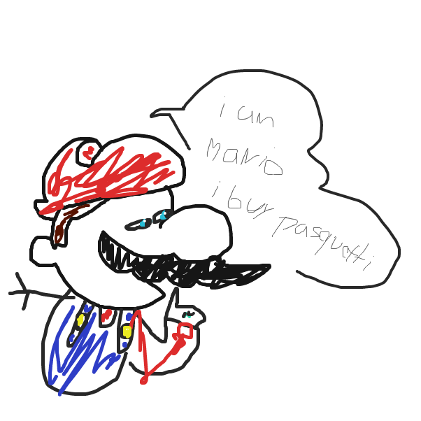 Drawing in mario buys a pasquetti by Jankus