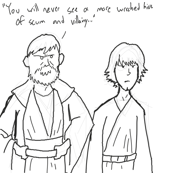 Drawing in Scum and Villainy by pixie_press