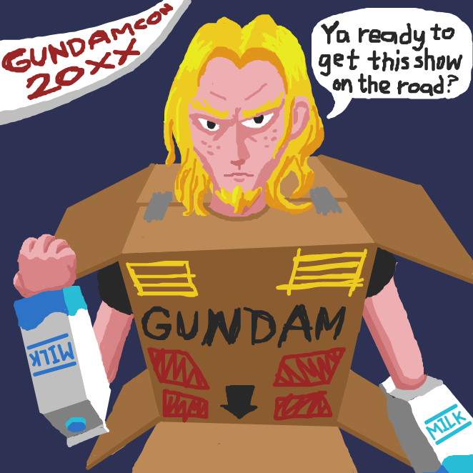 Drawing in I'm a Gundam by SeanTrunks