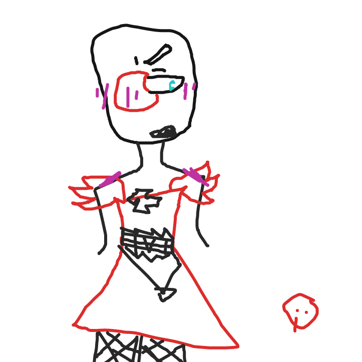 Drawing in Reichyboi in a dress 2 by Hans_Is_back
