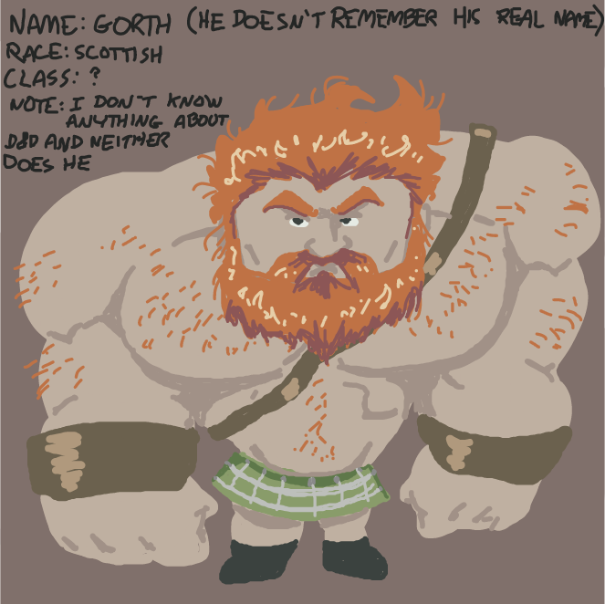 Drawing in Drop off your D&D character by Sasha_Cakes