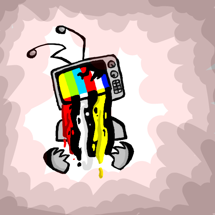 Tv heads <33 - Online Drawing Game Comic Strip Panel by wrecktangle