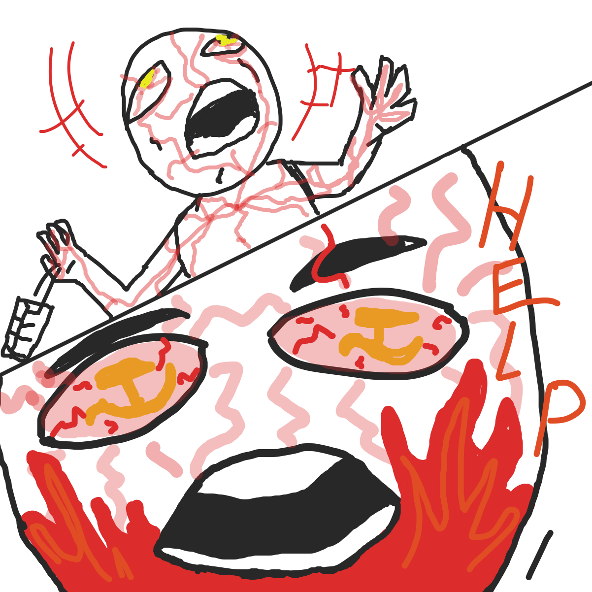 Drawing in COMMUNISM by EvanIsHere