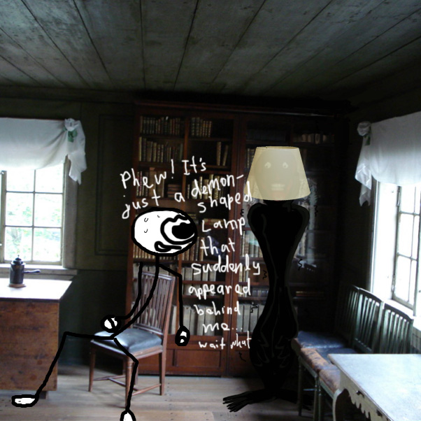 Drawing in What are we running away from? by Robro