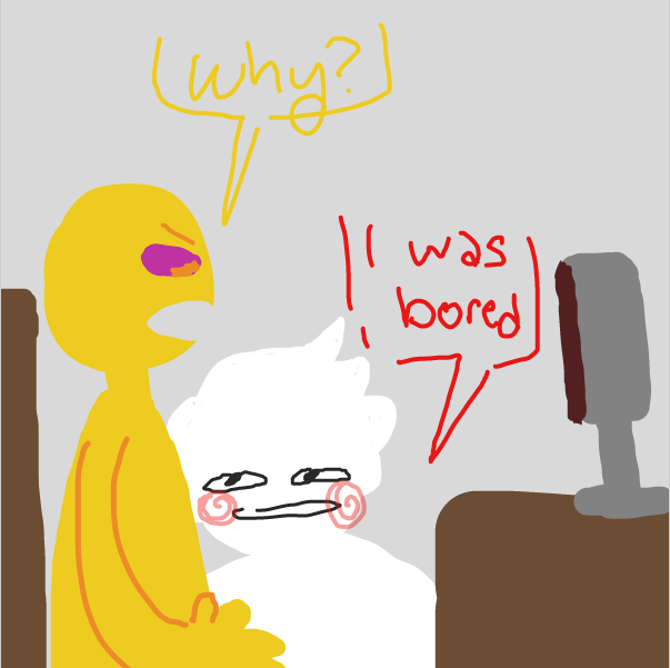 Drawing in Hell is empty and all the devils are here by DistantEggSong